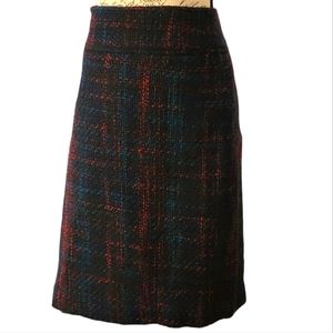 Talbot's Wool Tweed A-Line lined Skirt